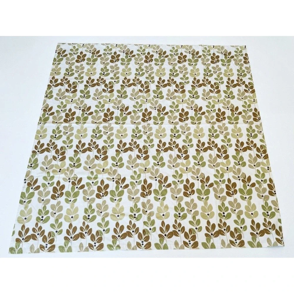 PERI Home Planty Shower Curtain, 100% Cotton, Earth Tones, Standard Size